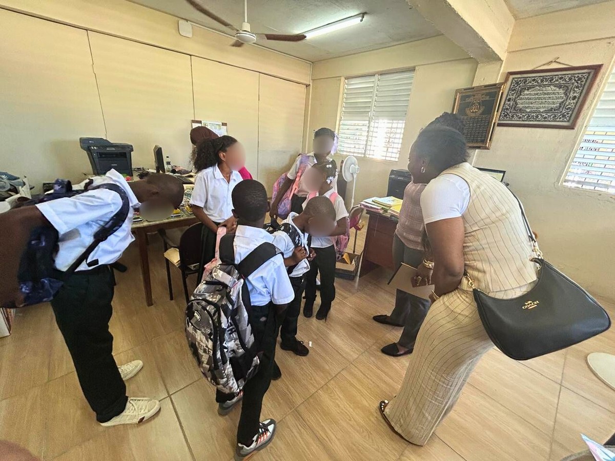 Reviewing donated journals and educational materials